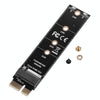PCI-E 1X To M.2 NVME KEY-M SSD Riser Card Adapter With Baffle