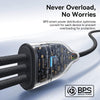 Baseus Flash Series 3 100W 3 in 1 Type-C to 8 Pin and Dual Type-C Fast Charging Data Cable, Length: 1.5m(Black)