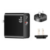 PD-65W USB-C / Type-C + QC3. 0 USB Laptop Charging Adapter + 1.8m USB-C / Type-C to MagSafe 1 / L Head Data Cable, AU Plug / US Plug(Black)