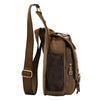 KAUKKO FH03 Retro Style Men Canvas Crossbody Bag Messenger Bag Outdoors Hiking Camping Bag, Size: 26 x 21 x 9 cm(Khaki)