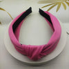 5cm Wide-brimmed Pressed Hair Solid Color Headband(Bright Pink)