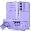 For Samsung Galaxy A16  4G / 5G Stereoscopic Holder Sliding Camshield Phone Case(Purple)