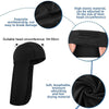 Outdoor Riding Long Tail Cap Breathable Sweat Absorbent Shading Workplace Safety Dustproof Shawl Cap, Size: Free Code(Black)