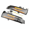 1 Pair For Mercedes-Benz A Class W176 2013-2017 Car Dynamic LED Turn Signal Light Rearview Mirror Flasher Water Blinker (Transparent Black)