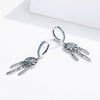 S925 Sterling Silver Retro Long Tassel Earrings