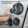 SUITU  12V/24V Mini Car Fan USB Charging Single Head Fan 360 Degree Cooling Fan, Style: Suction Cup Model