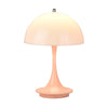 USB Charging Mushroom Desk Lamp Touch Eye Protection Bedroom Bedside Lamp(Pink)