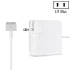 A1435 60W 16.5V 3.65A 5 Pin MagSafe 2 Power Adapter for MacBook, Cable Length: 1.6m, US Plug(White)