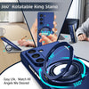 For Samsung Galaxy Z Fold6 360 Rotation Ring Holder MagSafe Shockproof PC Phone Case(Royal Blue)