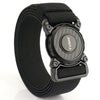 TUSHI 3.8cm Width Men Belts Army Style Quick Release Buckle Nylon Outdoor Man Casual Belt 125cm, Style: Elastic-Black