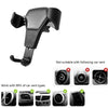 Litchi Texture Gravity Car Mount Phone Holder (White)