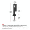 Lockable Anti-Theft Security Mounting Pin Set For MaxTrax MKII(Black)