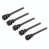 60 PCS 40mm Anti Vibration Soft Damping Nail Rubber Silicone Computer Fan Screw (Black)