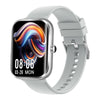 AK58 1.96 inch Screen Bluetooth Smart Watch, Silicone Band, Support Health Monitoring & 100+ Sports Modes(Silver)