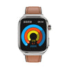 TK16 2.04 inch LCD Screen Leather Strap Smart Watch Supports Health Monitoring(Brown)
