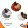Thanksgiving Decoration Pumpkin Pendant Harvest Festival Knitted Pumpkin Ornament Arrangement(Grey)