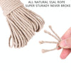 50m Pets Hemp Rope Cat Scratch Board Sword Rope Accessories Protect Cat Grip Toy Grabbing Materials(6mm)