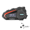 KUQIBAO Motorcycle Helmet Waterproof Bluetooth Headset With Screen(Soft Microphone)