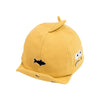 C0363 Cartoon Shark Pattern Baby Peaked Cap Cotton Hat, Size: 46cm Adjustable(Yellow)