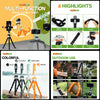 Fotopro UFO 3 Flexible Tripod Mount for SLR Cameras, GoPro, Phones (Black)