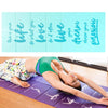 YM15C Portable Travel Thick Fold Yoga Pad Student Nnap Mat, Thickness: 5mm (Light Blue Printed)