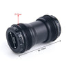 T47A30 Bottom Bracket Fits 68mm/73mm Width of Bicycle Frame(Black)
