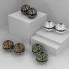 Siamese Massage Ball Fingertip Spinner Toy Decompression Artifact(Silver)