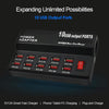 100-240V USB Interface Smart Fast Charge Digital Electronic Charger Multifunctional Charger, US Plug, Style:10 Ports