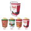 12pcs /Set Christmas Theme Popcorn Box Snack Packaging Bucket Snack Candy Box