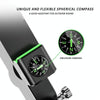 Motorcycle Spherical Compass Phone Holder, Handlebar without Light (Green)