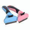 Large Red Double-Sided Pet Comb - Stainless Steel