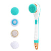 Electric Bath Massage Brush 4 In 1 Multi-Function Long-Handled Scrubbing Device(Blue)