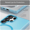 For Samsung Galaxy S25 Ultra MagSafe Frosted Translucent TPU + PC Full Coverage Phone Case(Blue)