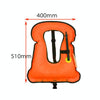 Children Portable Snorkeling Buoyancy Inflatable Vest Life Jacket Swimming Equipment, Size:510*400mm (Orange)