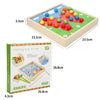 Wooden Children Early Education Toys Baby Clip Beads Magnetic Fishing Games Toy(Butterfly)