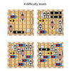Moving Car Game Children Educational Logical Thinking Training Wooden Parent-Child Interaction Toy