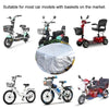 Battery Car Front Basket Rain Cover Bicycle Basket Waterproof Bag Universal, Size: Super Large(Silver)