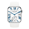 W17 Pro Max 1.9 inch Bluetooth Call Message Reminder Silicone Smart Watch(White)