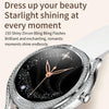 V66 1.28inch BT5.0 Smart Watch Support Heart Rate/ Sleep Detection, Style:Steel Strap(Silver)