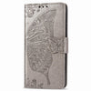 For Asus ROG Phone 3 ZS661KS Butterfly Love Flower Embossed Horizontal Flip Leather Case with Bracket / Card Slot / Wallet / Lanyard(Gray)