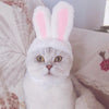 Cat Rabbit Ears Headwear, White, One Size