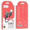 hoco LS37 Spirit Transparent 2 in 1 USB to 3.5mm External Sound Card(Black)