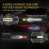 F8 H7 2 PCS 22W 3000LM 6000K Four Side DOB LED Headlight Fog Light Bulbs High Beam Conversion Kit DC 9-32V