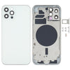 iPhone 12 Pro Back Housing Cover, White - SIM Tray & Camera Lens