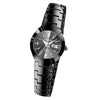 FNGEEN 5808 Women Fashion Steel Strap Quartz Watch Couple Watch(Black Steel Black Surface)