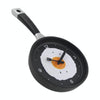 Fried Egg Pan Shape Creative Living Room Decorative Wall Clock (Black)