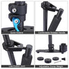 YELANGU 38.5-61cm Carbon Fiber Handheld Stabilizer for DSLR & DV Digital Video & Cameras, Capacity Range 0.5-3kg(Blue)