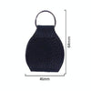10 PCS Genuine Leather Guitar Pick Storage Bag with Key Ring, Color:Black