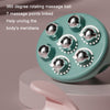 Calf Muscle Relaxation Abdominal Ball Meridian Massager, Color: Blue Magnetic Ball OPP