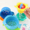 6 in 1 Baby Bath Toys Folding Music Cup Water Spray Beach Toys(Color Random Delivery)
